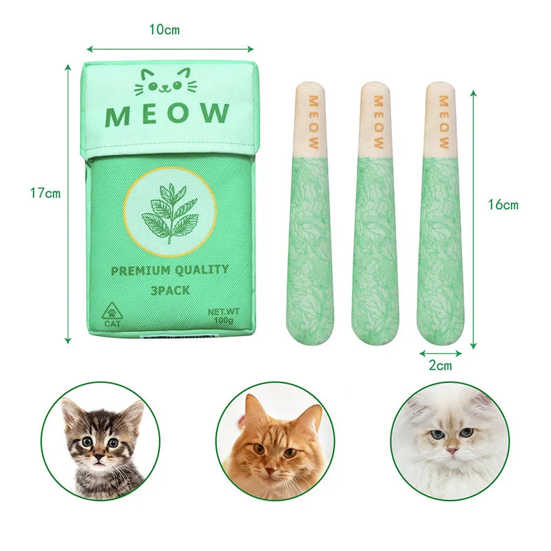 Cat Mint Chew Stick – Dental Cleaning & Boredom Relief Toy