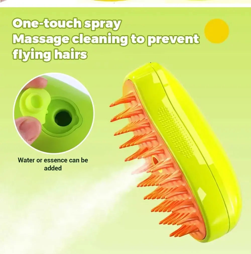 3in1 Electric Sprays Massage Combs Cat Dog Steamy Brush Steam Brush Electric Sprayer for Massage Pet Grooming Tool Shedding