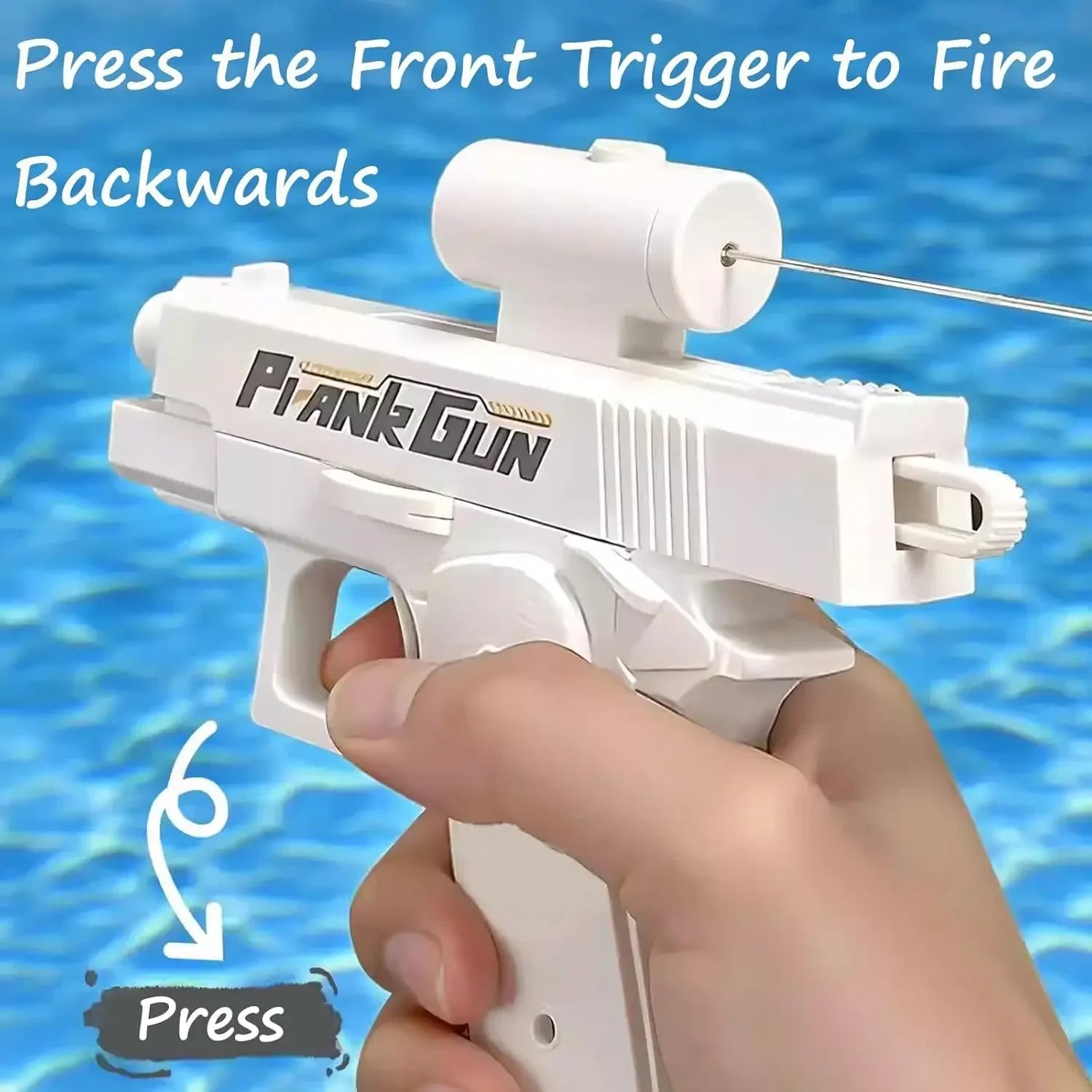 Creative Prank Double Sided Reverse Water Spray Gun Summer Trick Tactics Double Directional Water Spray Mini Fun Water Gun