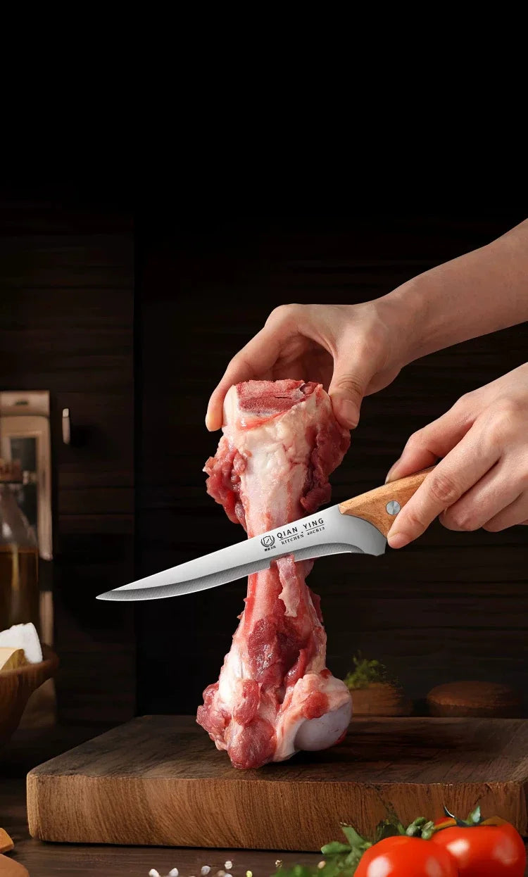 High-quality stainless steel kitchen knives kitchen accessory knives, fruit knives with knife covers sharp for chefs to cut meat