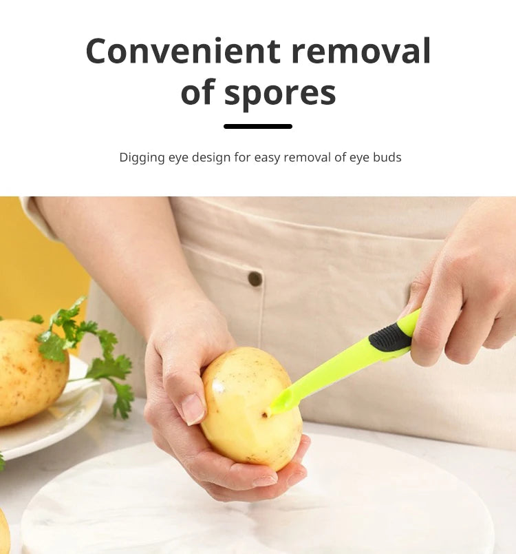 Anti Slip Handle Peeler, Peeler, Magic Tool, Melon, Potato, Fruit, Scraper, Kitchen Vegetable Tool Accessories