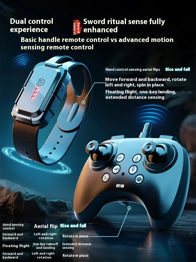 70cm Remote Flying Sword Drone,Rc Glider For Adults,3-Speed Stunt Hand Remote Controlled,Drop-Resistant Material,360° Stunt Flip