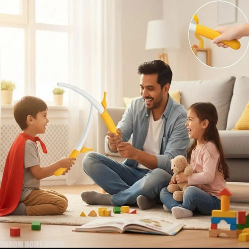 3D Printed Extendable Banana Sword Retractable Realistic Holiday Role Play Ornament Gift Craft Creative Home Ornaments