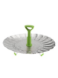 Vegetable Steamer Basket for Cooking Food, Stainless Steel Veggie Steam Basket for Pot, Folding Expandable Steaming Insert