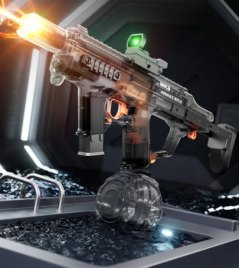 MK3 Simulation Shooting Flames Electric Water Gun Self Absorbent Water Automatic Continuous Water Guns Kids Summer Outdoor Toys