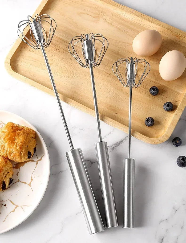 Semi Automatic Egg Beater Manual Rotating Cream Mixer Household Baking Tool Kitchen Gadget for Egg Blending Cake Mixing