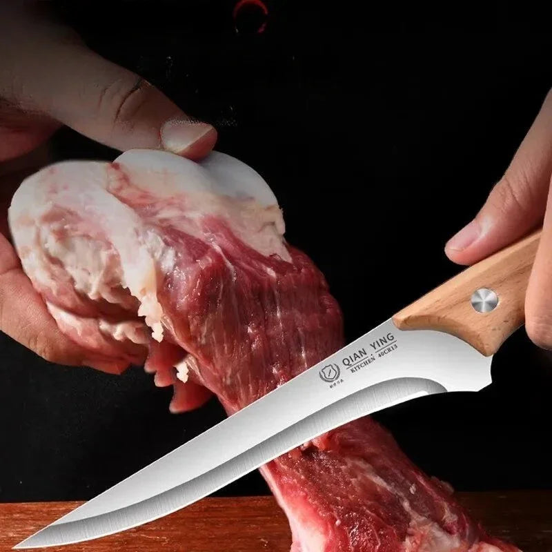 High-quality stainless steel kitchen knives kitchen accessory knives, fruit knives with knife covers sharp for chefs to cut meat