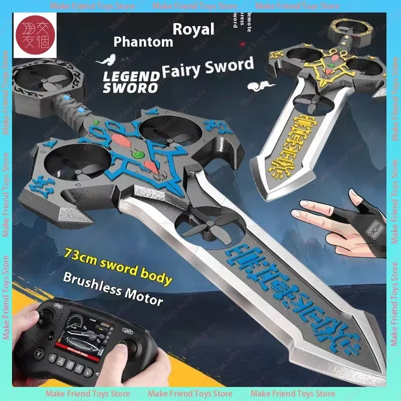 70cm Remote Flying Sword Drone,Rc Glider For Adults,3-Speed Stunt Hand Remote Controlled,Drop-Resistant Material,360° Stunt Flip