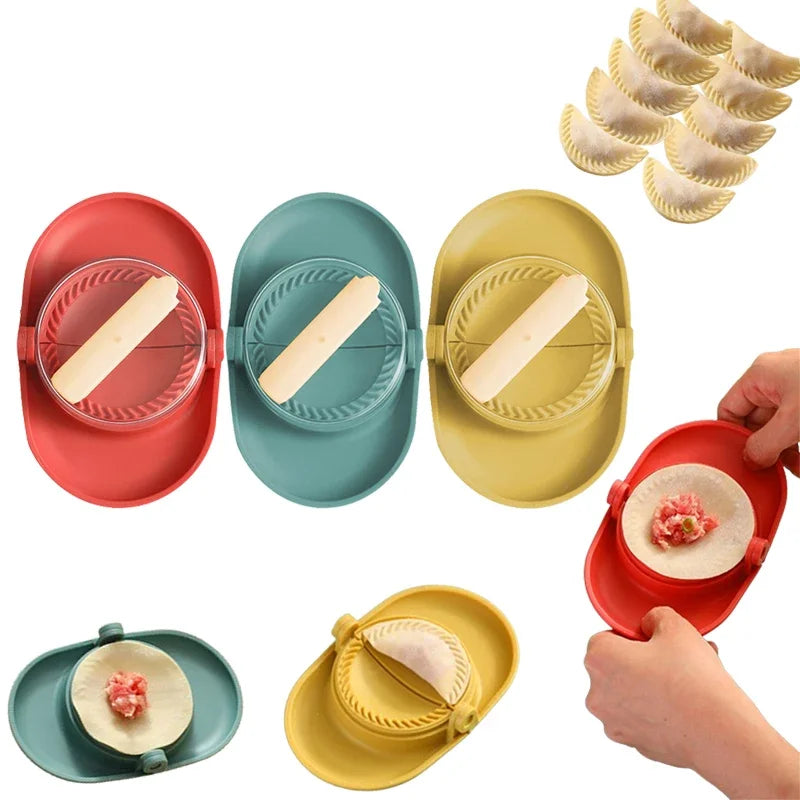 3 in 1 Multifunctional Dumplings Maker DIY Kit Jiaozi Mould Wrapper Presser Cooking Accessories Dumplings Tools Kitchen Gadgets