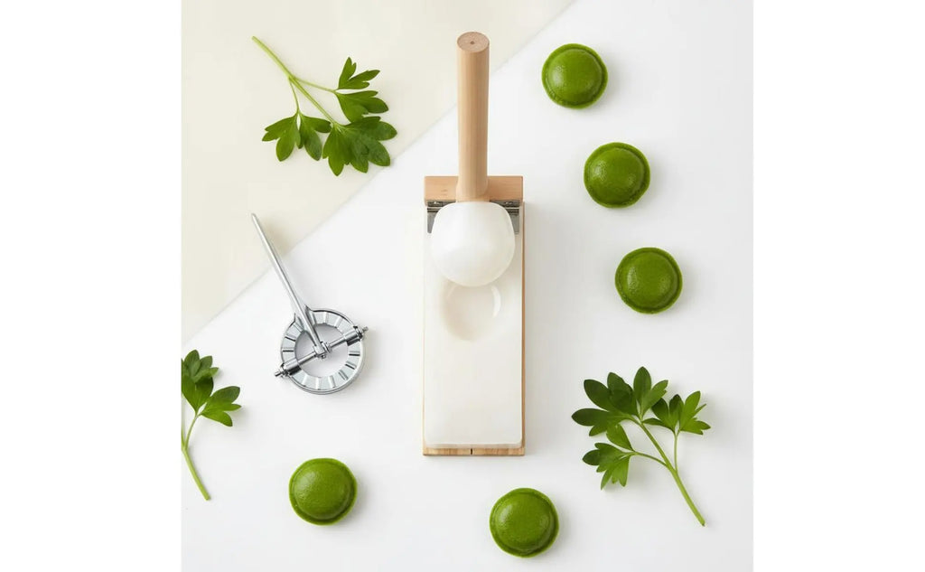 Rice Cake Press Handmade Wooden Paste Press Wooden Paste Flattener Small and Lightweight Dumpling Skin Form for Beginners