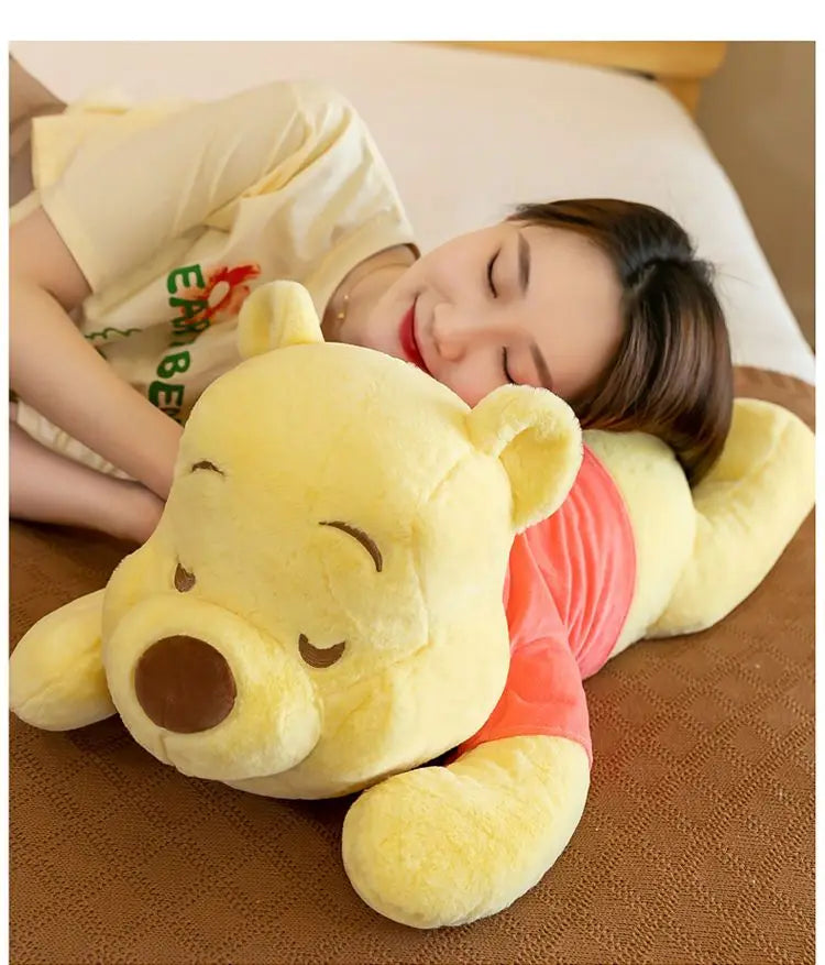 Disney Winnie The Pooh Kawaii Pooh Bear Stuffed Plush Toy Doll Cartoon Sofa Cushion Pillow Peluches Children Girl Birthday Gift