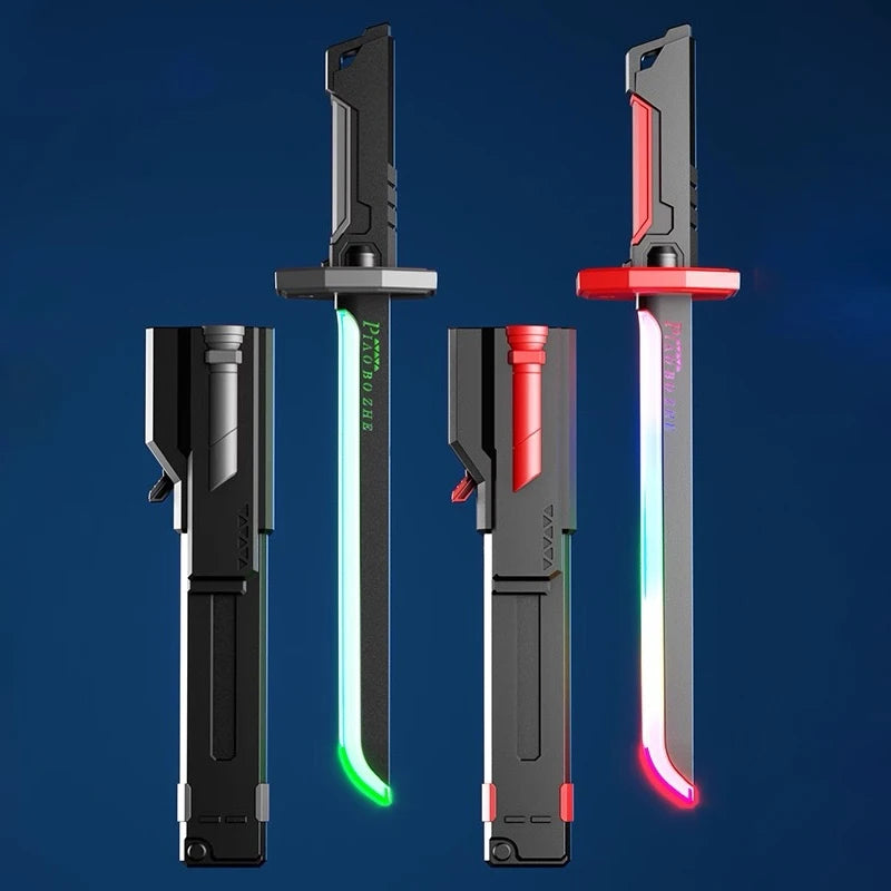 New Laser Sword with Smoke Multi-Color Changing LED Lights Sound effects Creative Toys for Kids Adult Prop sword Cosplay Gift