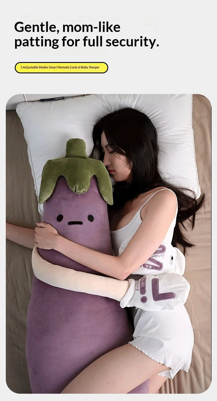 Eggplant King Pillow Specially Developed For Adults Three Adjustable Temp Soothe Sleep Settings Children Sleep Aid Bed Use Gifts