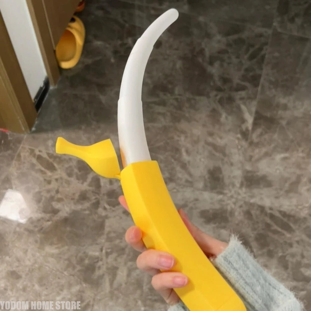 3D Printed Extendable Banana Sword Retractable Realistic Holiday Role Play Ornament Gift Craft Creative Home Ornaments