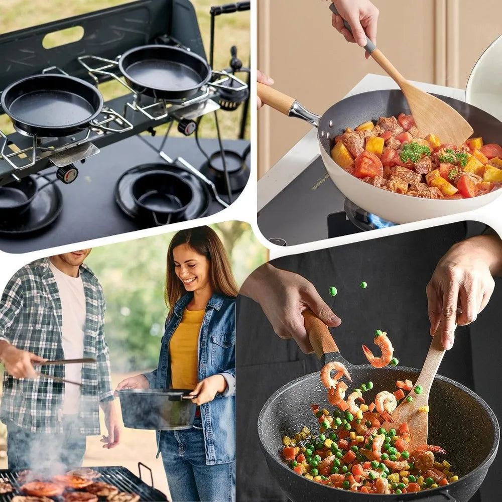 19cm Handle Cookware Set Replaceable Universal Pot Handle with Detachable Handle Suitable for Family Outdoor Camping Duo'g'n