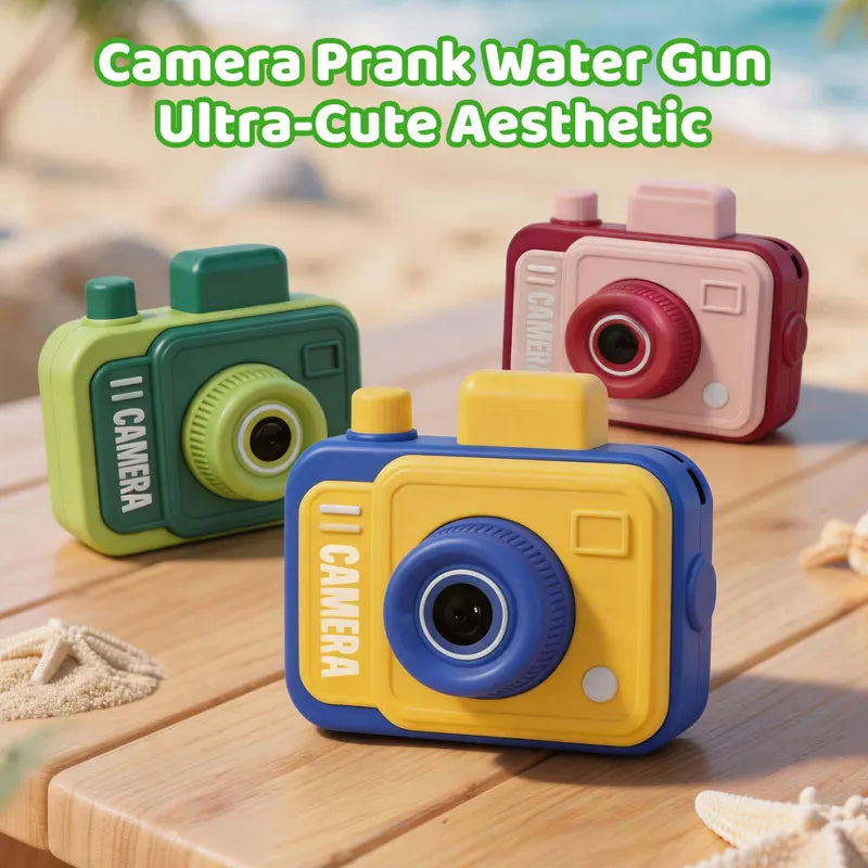 Double-sided Water Gun Camera Water Prank Gun Funny Kids Outdoor Summer Pool Beach Water Play Toy Parent-child Interactive Game