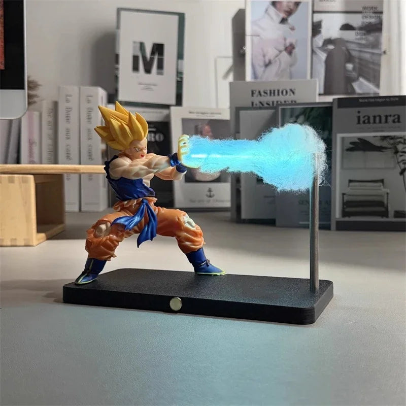 Anime Dragon Ball Son Goku Kamehameha Night Light Figures Desktop Touch Control Lamp Rechargeable Night Lamp Figures with Cotton