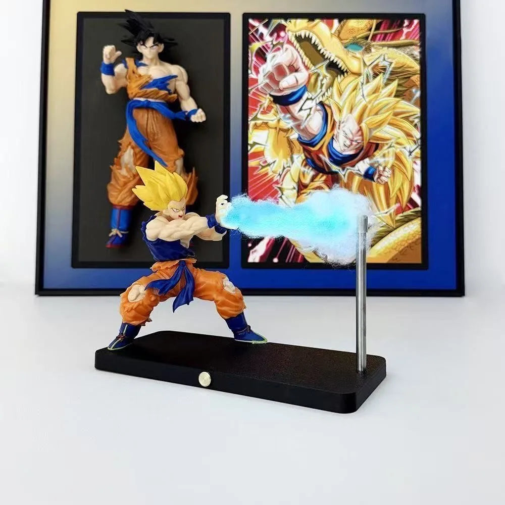 Anime Dragon Ball Son Goku Kamehameha Night Light Figures Desktop Touch Control Lamp Rechargeable Night Lamp Figures with Cotton