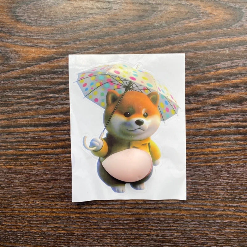 Cute Puppy Big Belly Pinch Sticker Cartoon 3D Shiba Inu Anti-collision Sticker DIY Mobile Phone Case Sticker Children's Toy