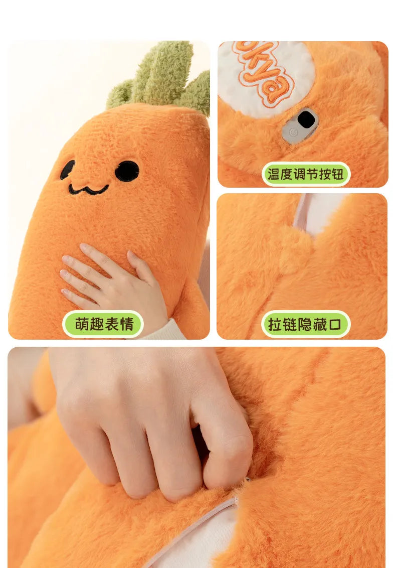 OKYA Carrot King Patting Hugging Sleeping Plush Toy Doll Hug Squishy Pillow Cushion Plushie Birthday Gift for Girlfriend
