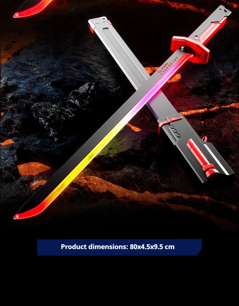 New Laser Sword with Smoke Multi-Color Changing LED Lights Sound effects Creative Toys for Kids Adult Prop sword Cosplay Gift