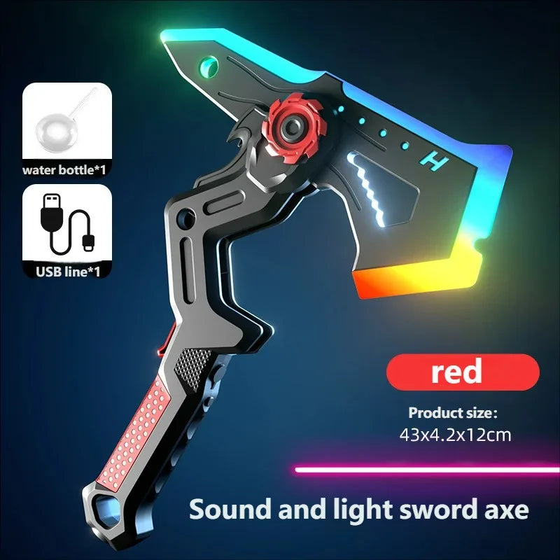 Outdoor Toy Bright Sword Axe Multi-Color Flash LED Light Streamer Cosplay Sword Toy Party Family Interactive Toy For Kids Adult
