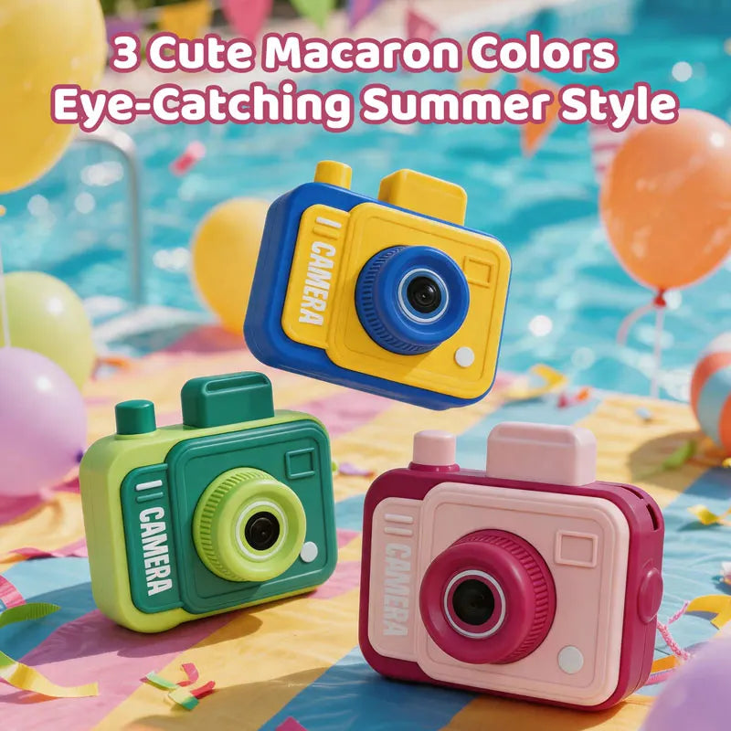 Double-sided Water Gun Camera Water Prank Gun Funny Kids Outdoor Summer Pool Beach Water Play Toy Parent-child Interactive Game