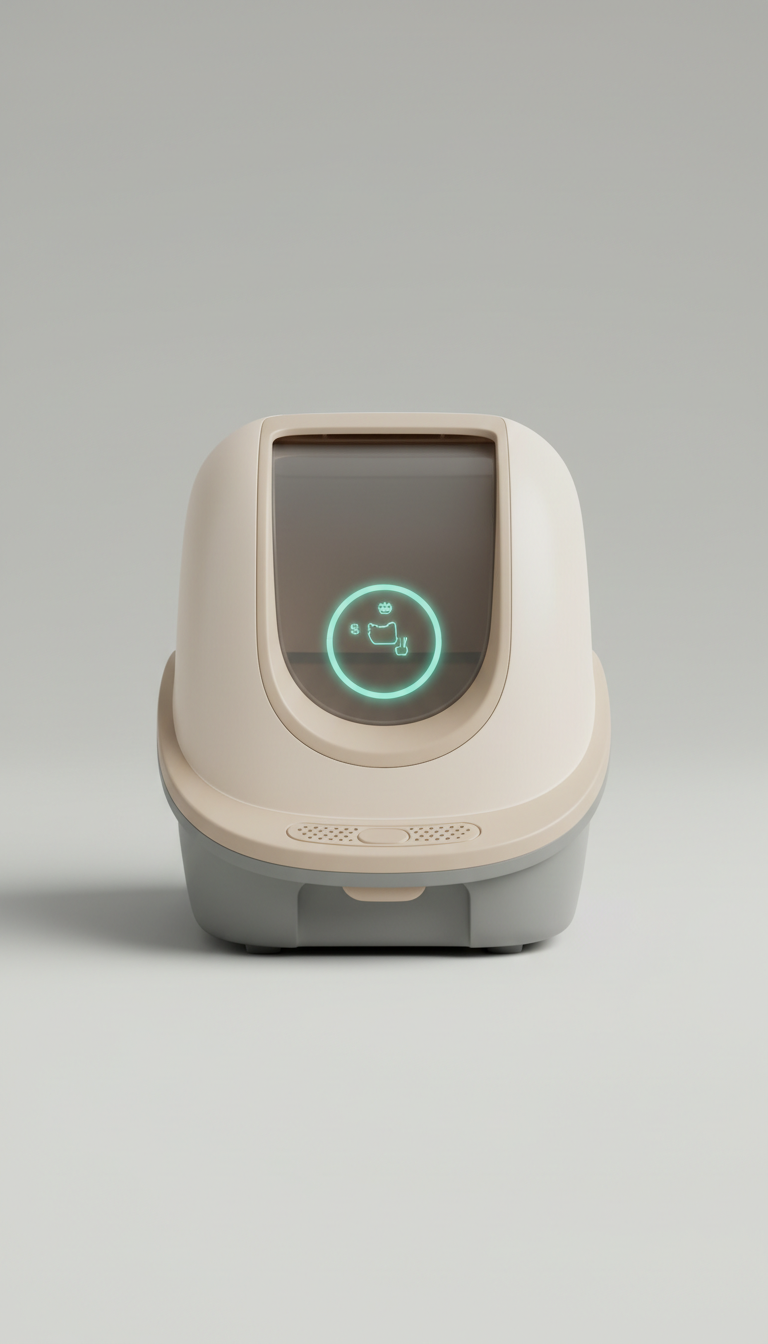 Automatic Self-Cleaning Litter Box with Odor Control